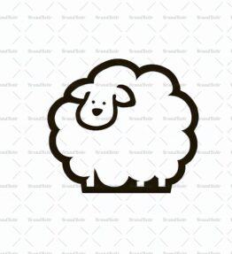 Flauschiges weißes Schaf